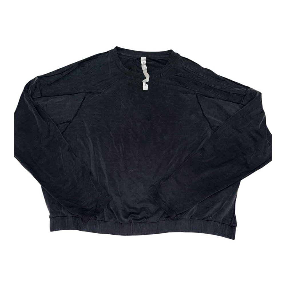 Lululemon Athletica Black Crop Long Sleeve 12